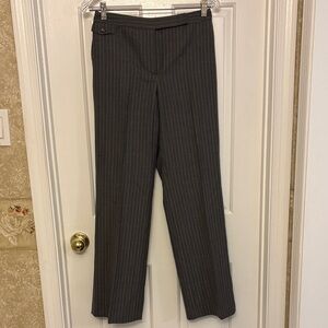 Ann Taylor Charcoal Pinstripe Trousers